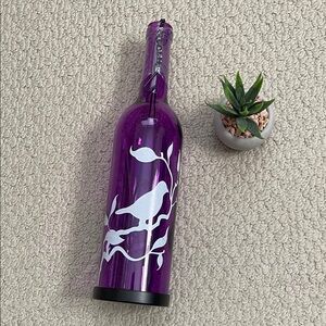 Tea light wine bottle hanging lamp